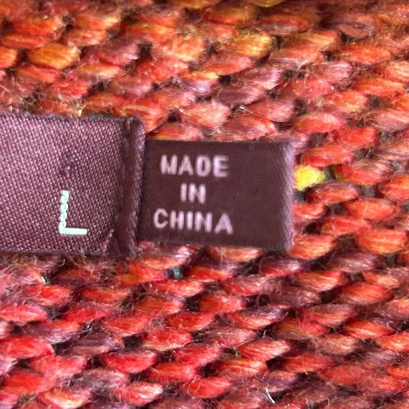 Prana Leisel Mosaic V-Neck Sweater (L) - Picture 5 of 8